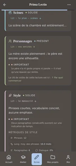 La relecture Prima Lectio : un verdict, ce qui tient, et par quoi commencer — à l'exigence que vous avez choisie.