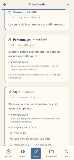 La relecture Prima Lectio : un verdict, ce qui tient, et par quoi commencer — à l'exigence que vous avez choisie.